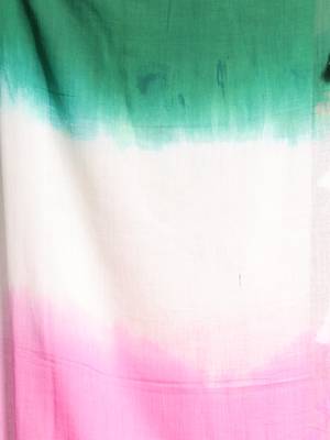 Multicolor Pure Cotton Tie & Dye Saree Without Blouse 4