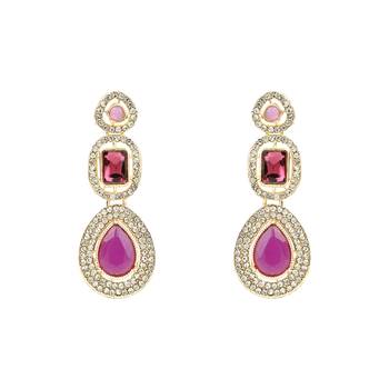 traditional kundan & stone choker necklace jewellery with earrings & maang tikka set  4