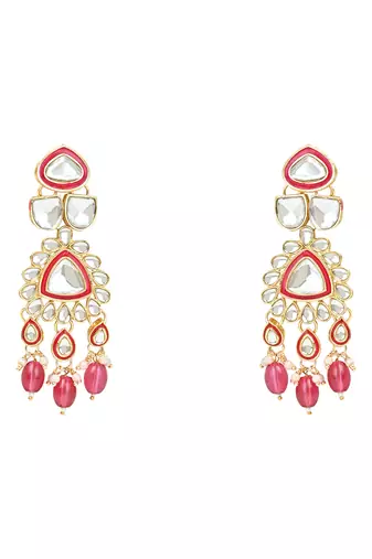 traditional pearl kundan necklace jewellery set with earring maang tikka set 
