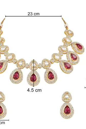 traditional kundan & stone studded choker necklace jewellery set with earrings & maang tikka 
