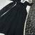 Black Georgette Fabric Fully Flair Stitched 3 Piece Long Stitched Gown
