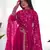 Pink Colour Georgette Fabric Fully Flair Stitched 3 Piece Long Stitched Gown