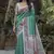  Madhubani Printed Rama tussar silk blend Saree