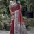  Madhubani Printed Red tussar silk blend Saree