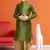 Boy's green printed dhoti kurta