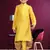 Boy's yellow printed dhoti kurta