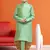 Boy's pista green printed dhoti kurta