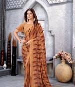 Casual Wear Pink Weight Less c Girlish Trendy Saree