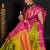 Lemon Woven Silk Blend Party Wear Saree With Blouse