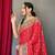 Red Woven Silk Blend Party Wear Saree With Blouse