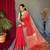 Red Woven Silk Blend Party Wear Saree With Blouse