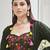 Dark green georgette mirror with embroidered work festival jacket shrug style salwar suit plazzo