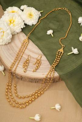 Gold Plated Necklace Set for Traditional Wedding 2