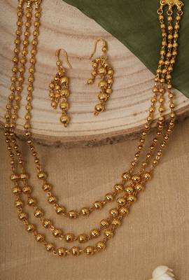 Gold Plated Necklace Set for Traditional Wedding 1