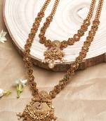 Two Gold Plated Necklace Set with Matching Earrings