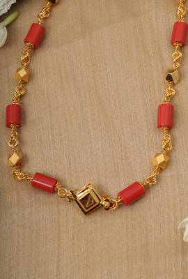Red Gold Plated Necklace 1