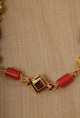 Red Gold Plated Necklace 3