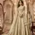 Cream net anarkali embroidered work festival long salwar suit dupatta