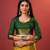 Lookslady womens new cotton silk mustard color gold zari self weaving kanjivaram saree with unstitched contrast blouse