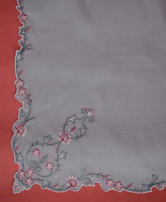  grey viscose silk embroidered kurta with pant & dupatta 5