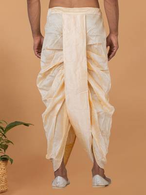 Rootedlibaas men's emroidered traditonal dhoti 3