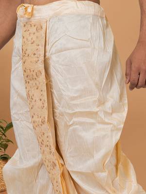 Rootedlibaas men's emroidered traditonal dhoti 4