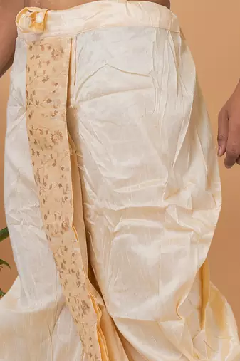 Rootedlibaas men's emroidered traditonal dhoti