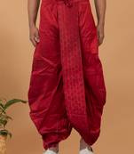 Rootedlibaas men's emroidered traditonal dhoti