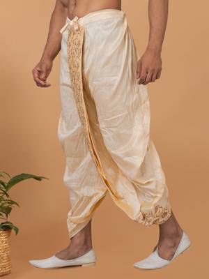 Rootedlibaas men's emroidered traditonal dhoti 2