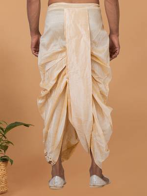 Rootedlibaas men's emroidered traditonal dhoti 3