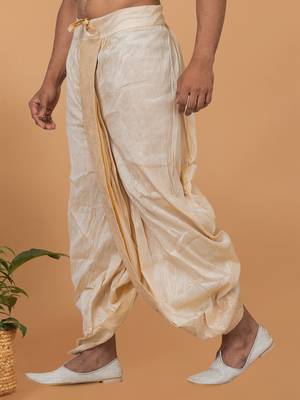 Rootedlibaas men's emroidered traditonal dhoti 2