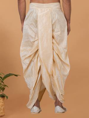 Rootedlibaas men's emroidered traditonal dhoti 3
