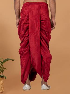 Rootedlibaas men's emroidered traditonal dhoti 3