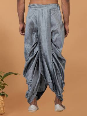 Rootedlibaas men's emroidered traditonal dhoti 3