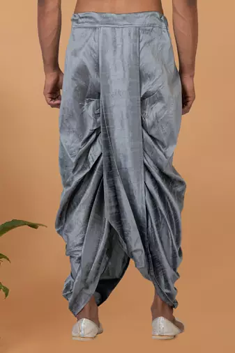 Rootedlibaas men's emroidered traditonal dhoti