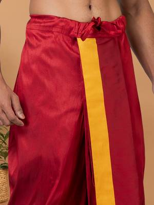 Rootedlibaas men's traditonal dhoti 4
