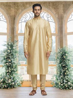 Maroon art silk jacket kurta for men's 4