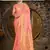 Sangam prints peach stain silk woven work traditional tassels saree