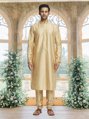 Maroon art silk jacket kurta for men's 4