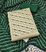 Pista Coco silk blend Hand Work Unstitched Dress Material