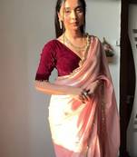 Women Embellished Jimmy Silk Saree