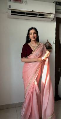 Women Embellished Jimmy Silk Saree 2