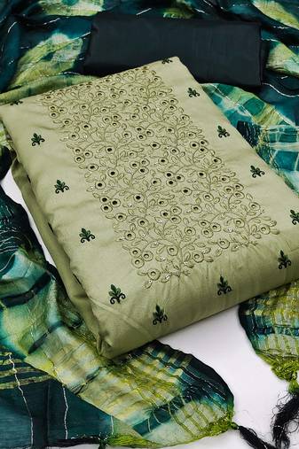 Pista Zora silk blend Unstitched Dress Material