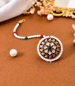 Enamelled traditional pearl rajasthani borla