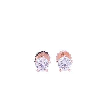 single white stud screw earrings 3