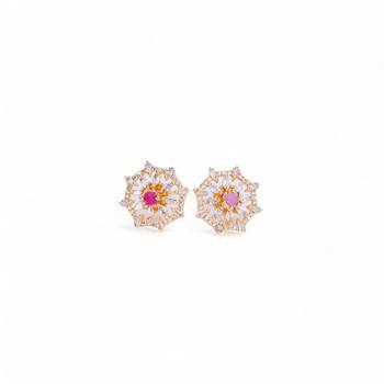 gold plated 5 color changeable earrings 3