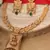 Gold Plated Laxmi Motif Jewelry Set