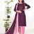 Wine Coco silk blend Hand Work Unstitched Dress Material