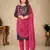 Grey Cotton Embroidered Work Unstitched Dress Material