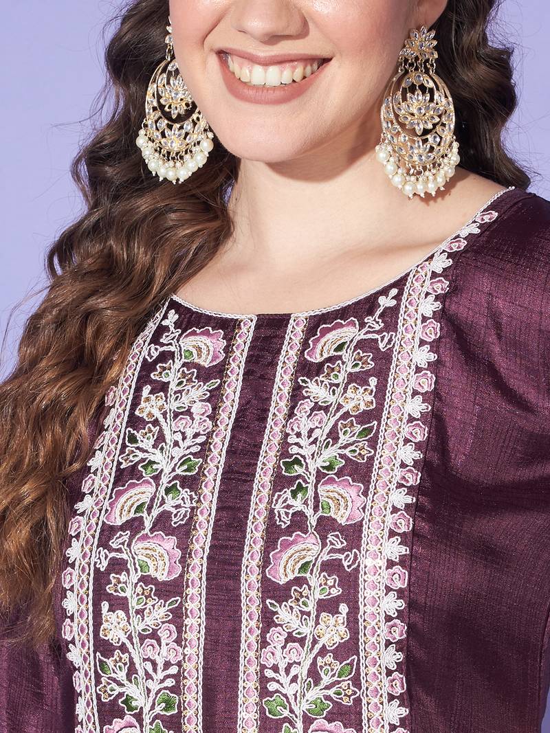 Chic White Premium Silk Designer Party Wear Salwar Suit With White Premium Silk main image 1